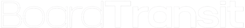 BoardTransit Text-Logo in weiß